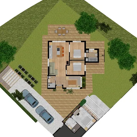 Forest & Ocean House With Guest & Garden *